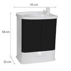 Gabinete Para Banheiro Em Plástico Com Lavatório Fit Astra Se