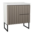 Gabinete Para Banheiro Ferrara 80cm Com Pe