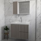 Gabinete Para Banheiro Ferrara 80cm Suspenso Santiago