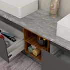 Gabinete para Banheiro Grafite Modu Mezzu