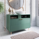 Gabinete para Banheiro Groove 100x75cm Verde Arte Mobili