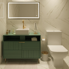 Gabinete para Banheiro Groove 100x75cm Verde Artemobili