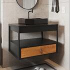 Gabinete Para Banheiro Harley 1 Gaveta E Cuba Dalla Preta