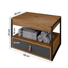 Gabinete Para Banheiro Harley Com 1 Gaveta