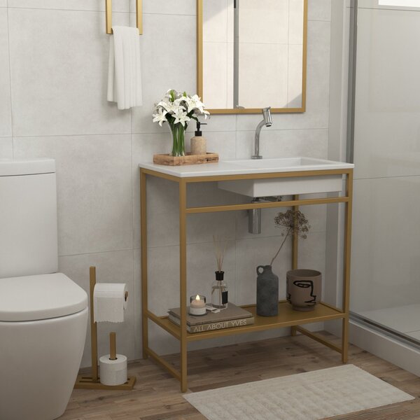 Gabinete Para Banheiro Industrial Com Cuba Iron Gold Venturi