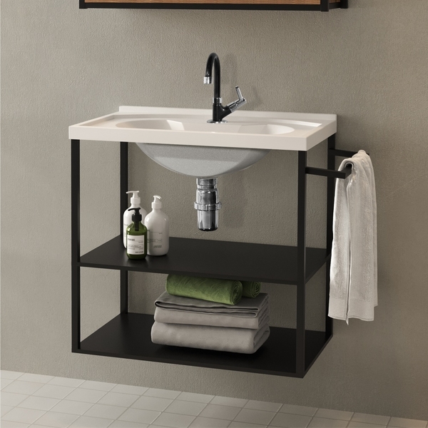 Gabinete Para Banheiro Industrial Com Cuba Yuri Branco