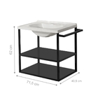 Gabinete Para Banheiro Industrial Com Cuba Yuri Branco