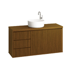 Gabinete para Banheiro Intenso 120x60x40 Ripado Freijó Astral Design