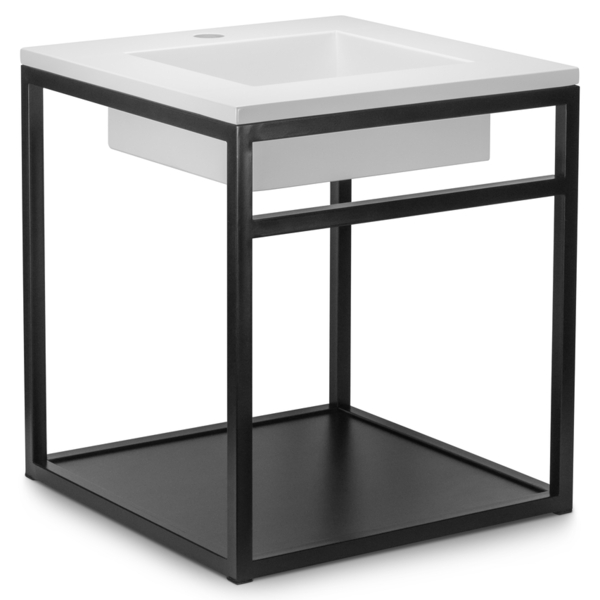 Gabinete Para Banheiro Iron Lier 45cm Branco