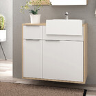 Gabinete Para Banheiro Jazz 80cm Com Cuba Móveis Bosi