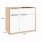 Gabinete Para Banheiro Jazz 80cm Com Cuba Móveis Bosi