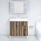 Gabinete Para Banheiro Kit Gouda 80x34cm Monastrel