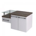 Gabinete Para Banheiro Legno 830w  Branco/carvalho Dark