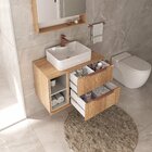 Gabinete Para Banheiro Lívia 80 Suspenso - Fabribam Catedral