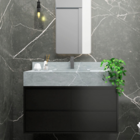 Gabinete para Banheiro Marselha Preto 50x43x100 Bongut