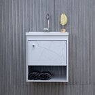 Gabinete Para Banheiro Mdf Sem Espelho Com Cuba 40cm Varese R