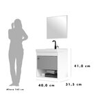 Gabinete Para Banheiro Mdf Sem Espelho Com Cuba 40cm Varese R