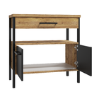 Gabinete para Banheiro Munique 80 Preto Fosco s/Cuba Darabas Agardi