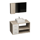 Gabinete para Banheiro Nairóbi 47x80x45cm Bracilini Venturi