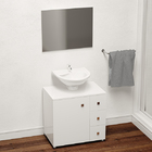 Gabinete para Banheiro para Coluna Durban 55x60x40 Branco Venturi