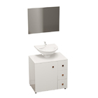 Gabinete para Banheiro para Coluna Durban 55x60x40 Branco Venturi