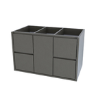 Gabinete para Banheiro Paris Inox MDF 80X43X50 Bongut