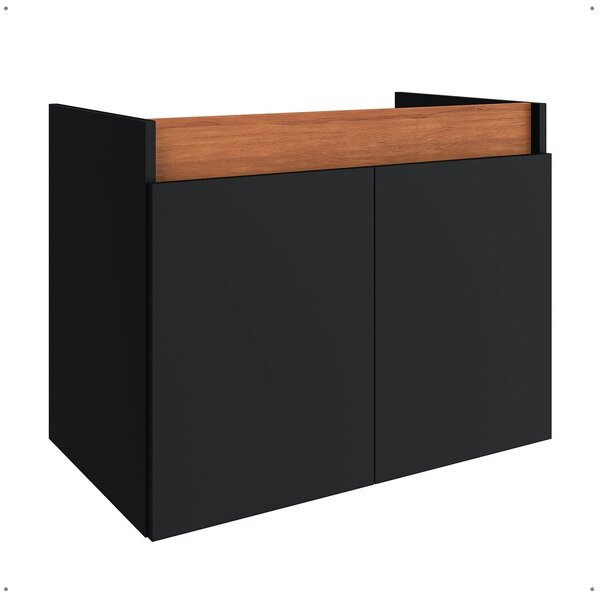 Gabinete Para Banheiro Perseu 2 Portas Armário Inferior Madei