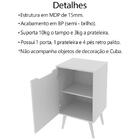 Gabinete Para Banheiro Pes Palito 1 Porta Bn3641 Tecno Mobili