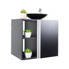 Gabinete Para Banheiro Preto Com Cuba Harpia