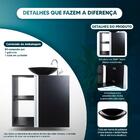 Gabinete Para Banheiro Preto Com Cuba Harpia