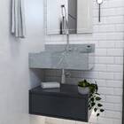 Gabinete para Banheiro Provença Preto 30x43x60 Bongut