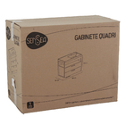 Gabinete para Banheiro com Cuba Quadri 80x38cm Branco Sensea