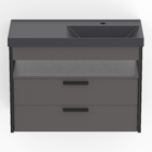 Gabinete para Banheiro com Cuba Quadri 80x38cm Stone Roca