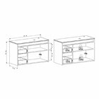 Gabinete Para Banheiro Ripado Com Tampo De Vidro Off White/je