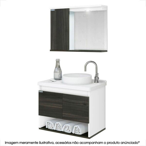 Gabinete Para Banheiro Rorato Kit Bergamo Suspenso Castaine 6