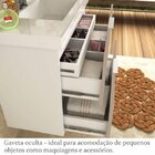Gabinete Para Banheiro Sem Tampo 80cm Pietra Branco/gianduia