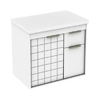 Gabinete para Banheiro Sevilha  59x55x37Cm Branco  Darabas Agardi