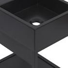 Gabinete para Banheiro Steel 50X40X30cm Preto Fosco Venturi