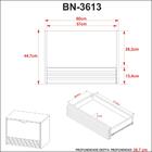 Gabinete Para Banheiro Suspenso 1 Porta 1 Gaveta Bn3613 Tecno