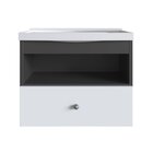 Gabinete Para Banheiro Suspenso 50cm Com 1 Porta 1 Gaveta Lvp