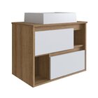 Gabinete Para Banheiro Suspenso 60cm Com 2 Gavetas Lvp03 Vers