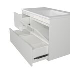 Gabinete Para Banheiro Suspenso 80 Cm Com Cuba Sisco  Branco