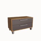 Gabinete Para Banheiro Suspenso 80cm Alice Com Balcão 2 Gavet