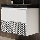 Gabinete Para Banheiro Suspenso 80cm Sem Lavatório  Branco/mo