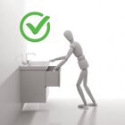 Gabinete Para Banheiro Suspenso 80cm Sem Lavatório  Branco/mo