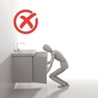 Gabinete Para Banheiro Suspenso 80cm Sem Lavatório  Branco/mo