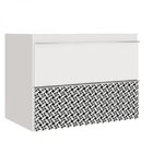 Gabinete Para Banheiro Suspenso 80cm Sem Lavatório  Branco/mo