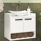 Gabinete Para Banheiro Suspenso Atenas Branco