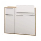 Gabinete Para Banheiro Suspenso Com Cuba 1 Porta 2 Gavetas Ja