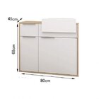 Gabinete Para Banheiro Suspenso Com Cuba 1 Porta 2 Gavetas Ja